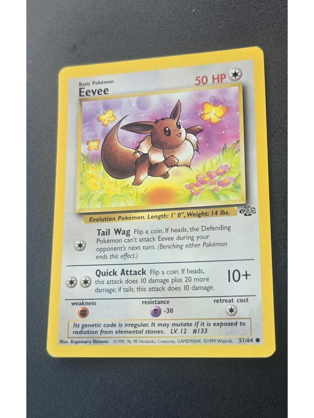 Eevee Basic Pokemon Card 50 HP
